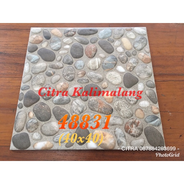 Keramik Uno 40x40 Motif Batu Alam Shopee Indonesia