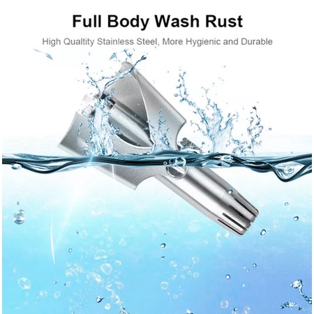 Pemangkas Rambut Hidung Telinga Manual Portabel Bahan Stainless Steel Untuk Pria Dan Wanita