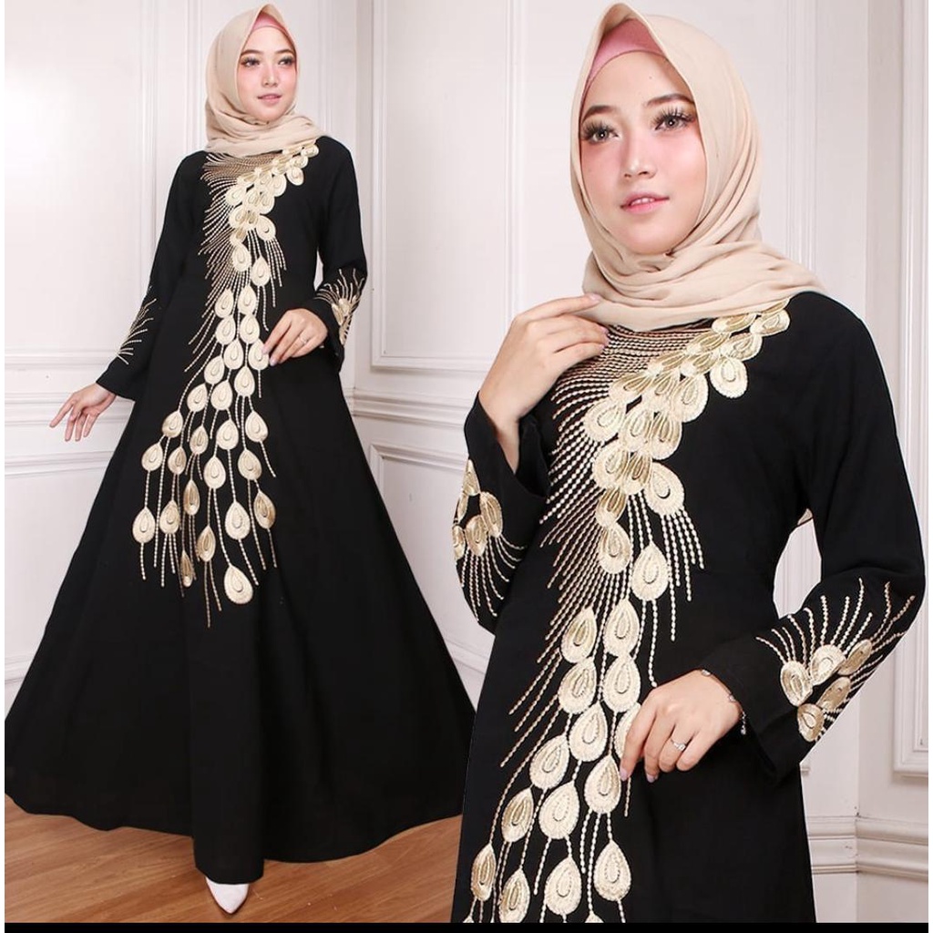 murah gamis turkey-jubah turkey- busana muslim - abaya remaja terbaru-abaya arab kekinian-abaya turki terbaru-motif  dubai 359/sifon himex(br143)