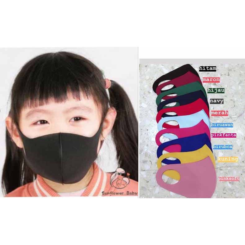 MASKER SCUBA ANAK NON MEDIS POLOS WARNA WARNI
