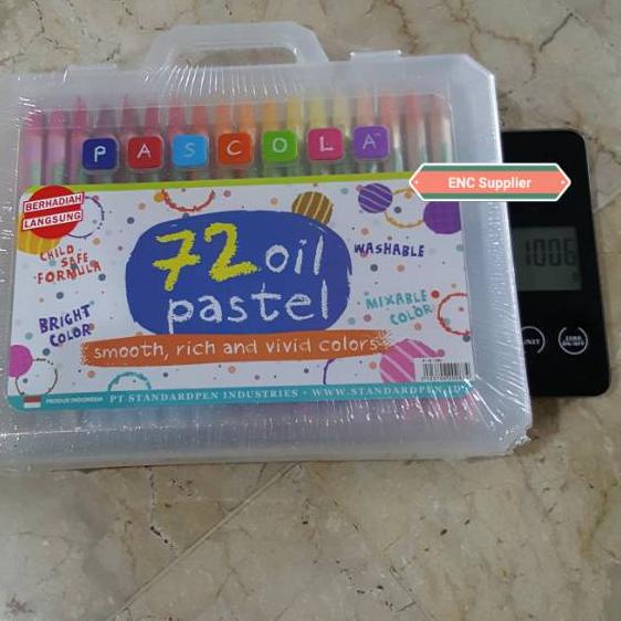 

(J25QP] ! .ENC - Crayon oil pastel 72 warna pascola krayon 72w asli original standard per set,!!