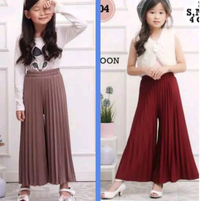 Klop~Kulot Plisket Anak Tanggung Estimasi Usia 6-9 Thn