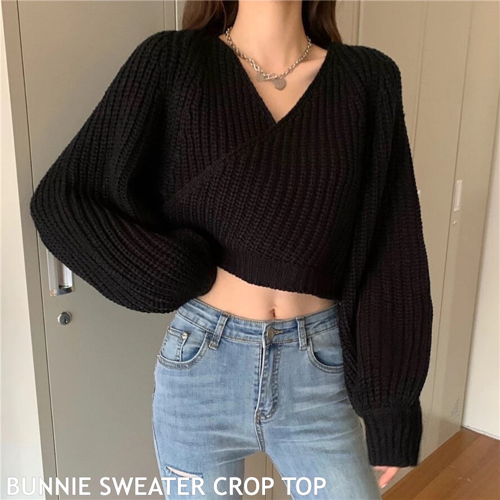 Bunnie sweater crop top - Thejanclothes