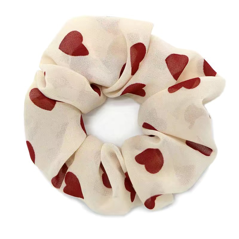 MORYMOSHI X53 Ikat Rambut Import Iket Rambut Korean Scrunchies Kunciran Rambut Motif love