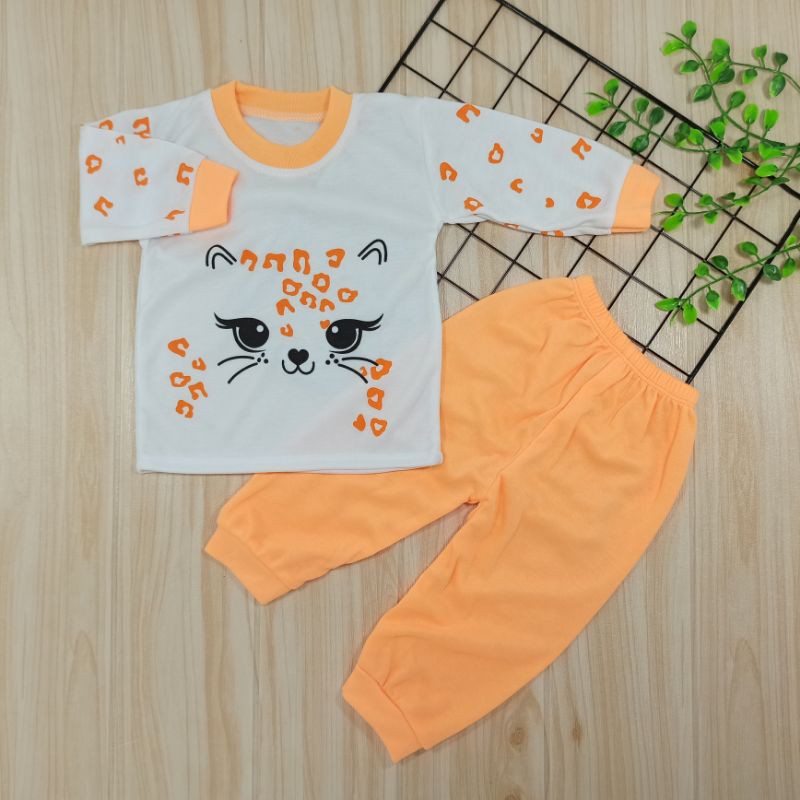 [Ss-8027] Piyama Bayi, Pakaian Bayi Newborn 0-6bulan, Baju Tidur Bayi