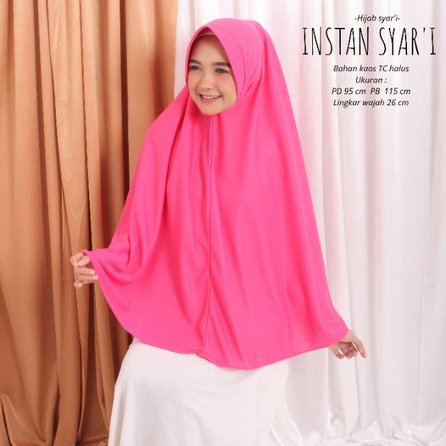 TERMURAHHH !!! HIJAB / JILBAB SYAR'I JUMBO - INSTAN SYAR'I BEST SELLER - BAHAN KAOS TC HALUS PREMIUM