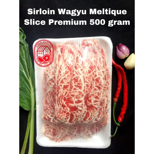 

Daging Sapi Wagyu Sirloin Meltik Slice Premium /Beef Slice Wagyu 500 gram