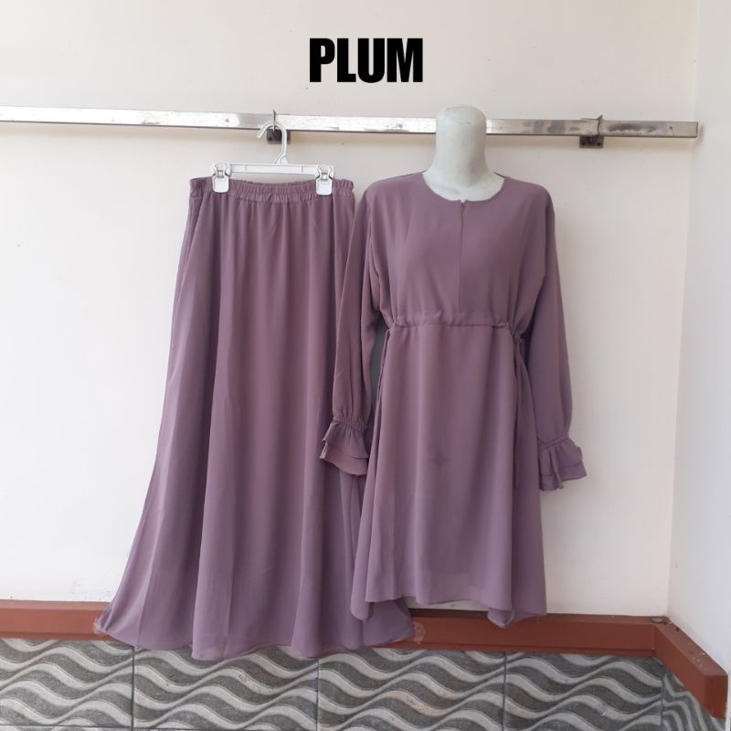 SETELAN WANITA TERBARU // VIONA SET // SETELAN ROK // SETELAN BUSUI // SET KONDANGAN // CERUTY BEBYDOLL POLOS // TALI SERUT KANAN KIRI // TALI PINGGANG BELAKANG // RIZQI COLLECTION