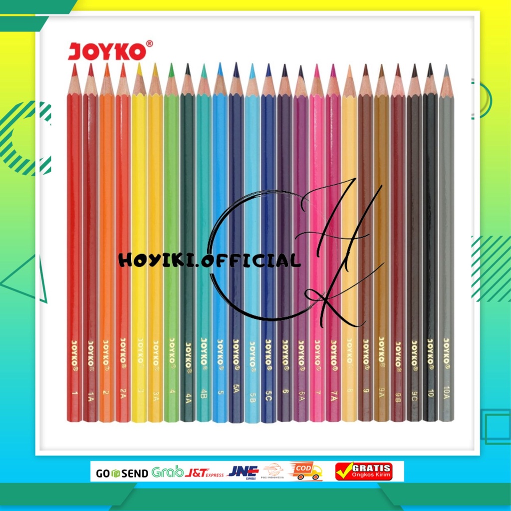 

JOYKO Pensil Warna Superior Quality Color Pencils Hexagonal Grip CP-100 CP-101