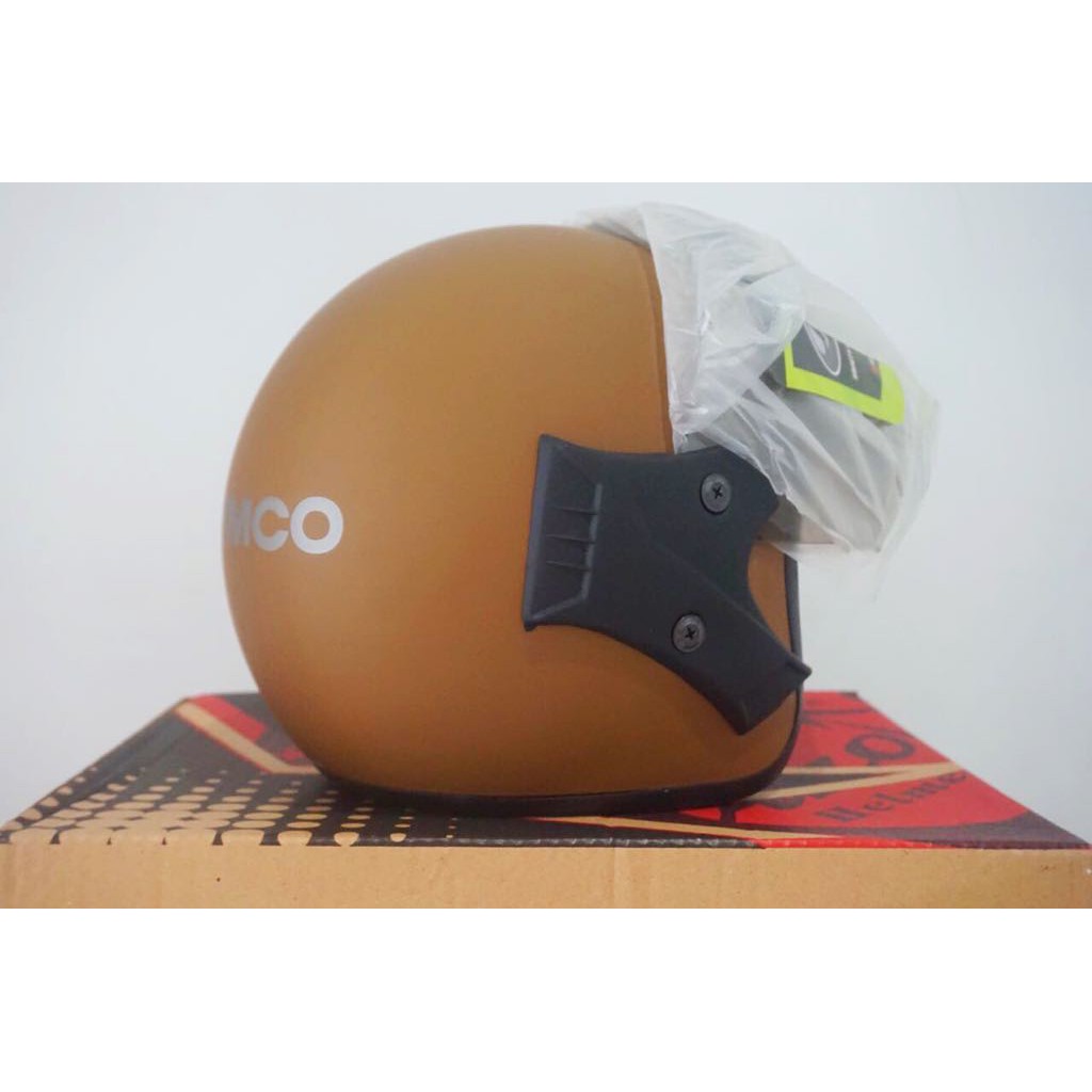 HELM MURAH-KYMCO COKELAT DOFF
