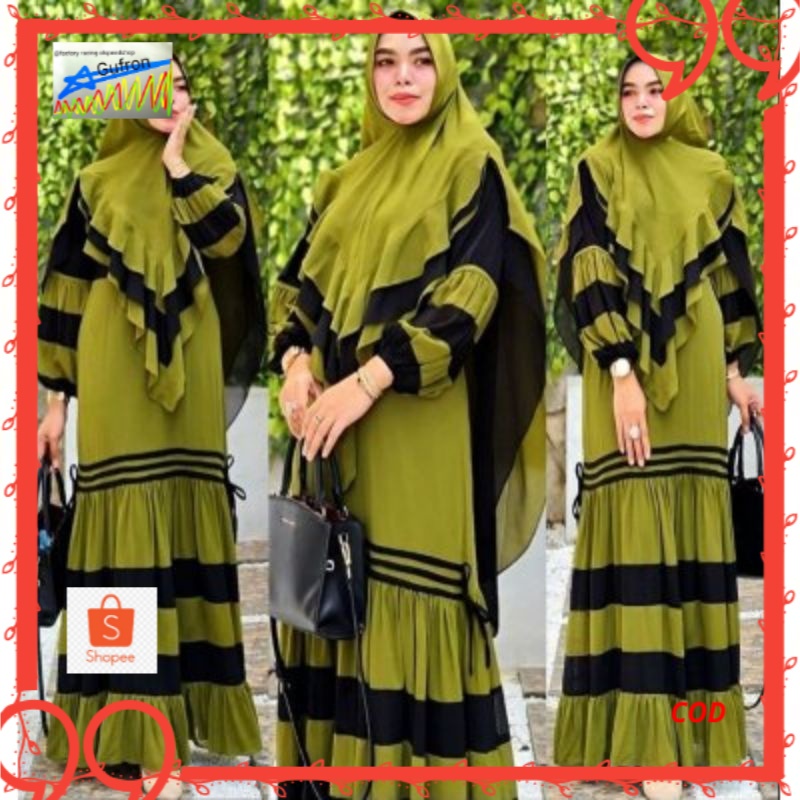 YOSHIKO SYARI/BAJU SYARI DEWASA/GAMIS SYARI/BAJU MUSLIM DEWASA/BUSANA MUSLIM WANITA/GAMIS MUSLIM/BAJ