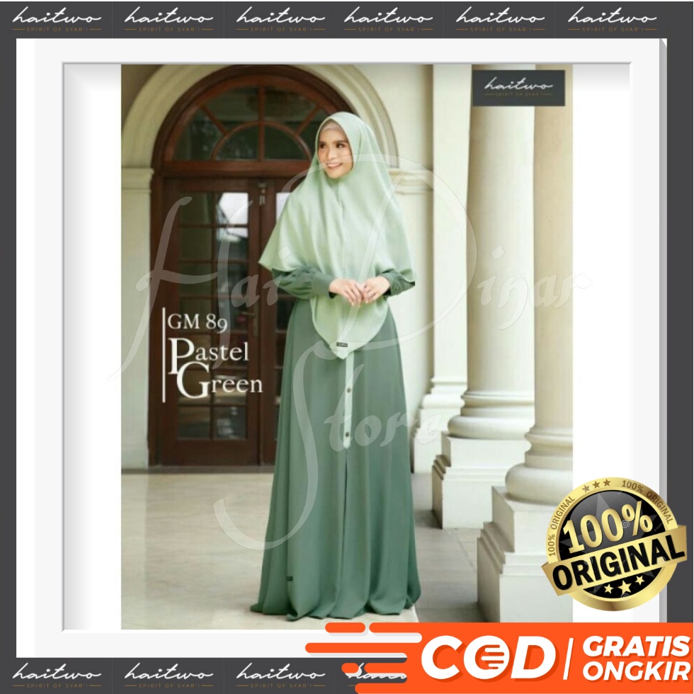 [Baru] Haitwo Gamis Muslimah GM 89 Ready