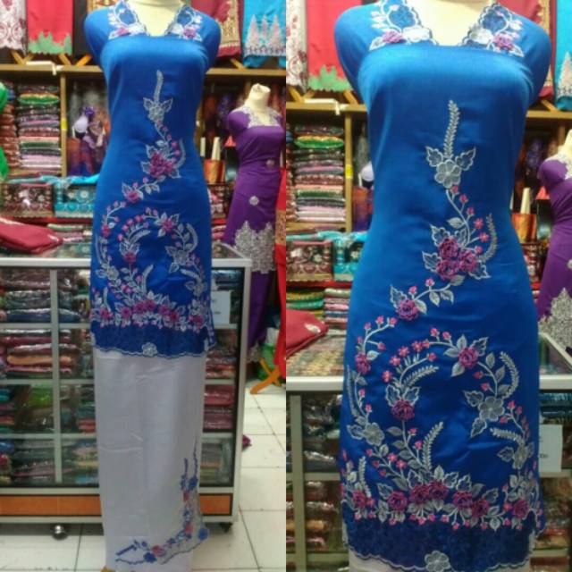 Bahan Baju Kurung Bordir Timbul 03