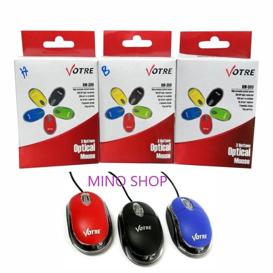 MOUSE USB KABEL VOTRE KM-309 - MOUSE VOTRE