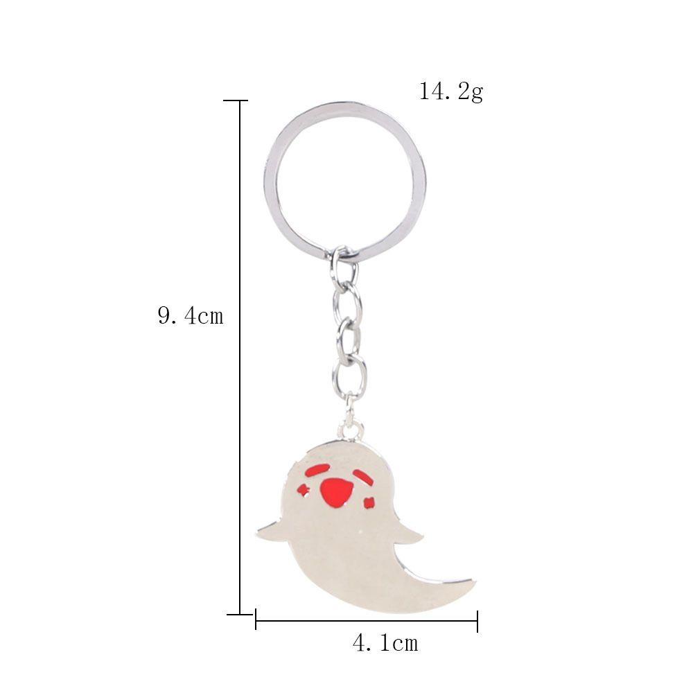 Needway Genshin Impact Gantungan Kunci Keren Sederhana Hu Tao Elves Perhiasan Aksesoris Anak Hadiah Paduan Kartun Key Rings