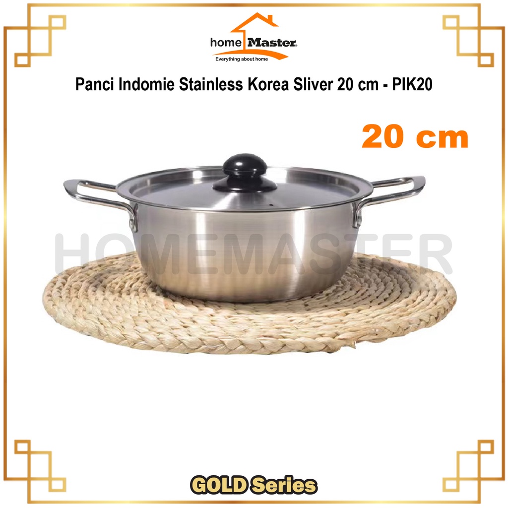 Jual Homemaster Pancipotpan Indomie Stainless Korea Gagang 2 Silver 20 Cm Pik20 Shopee 2494