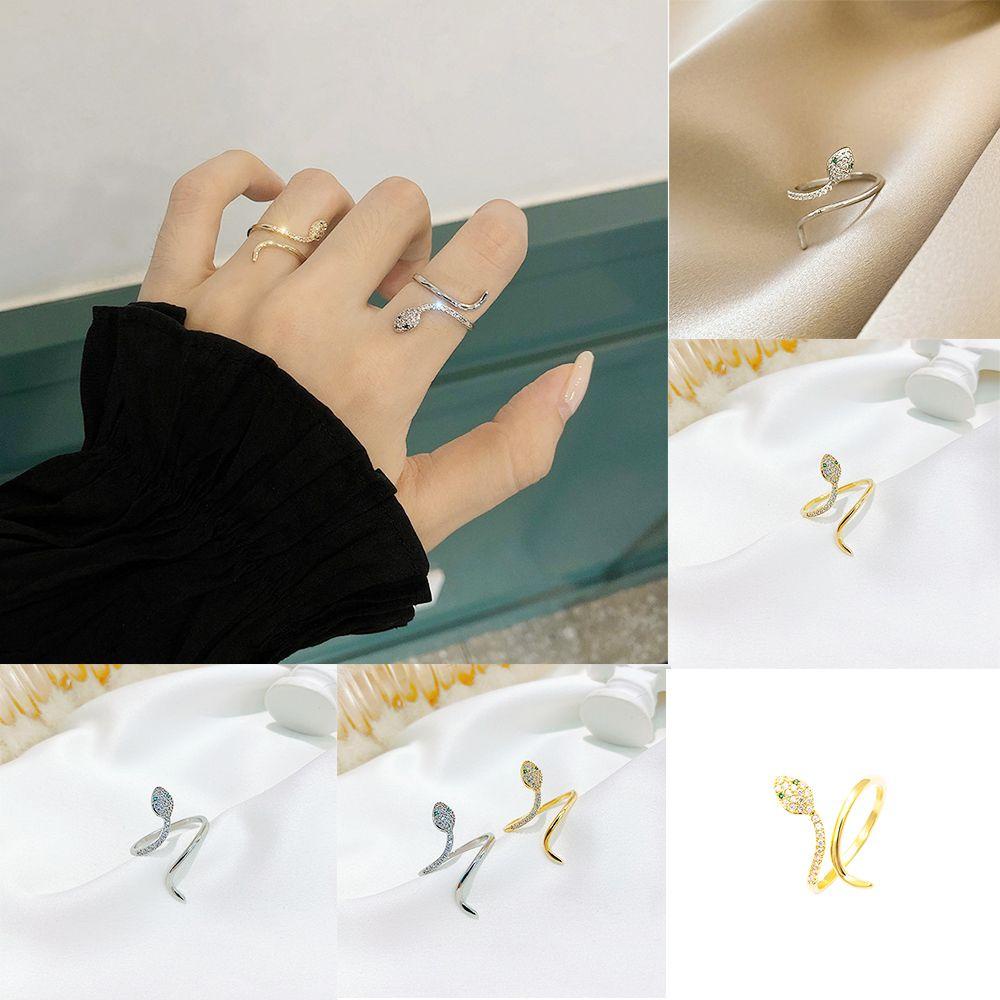 Lily Ring Hadiah Halloween Warna Perak Pembukaan Yang Dapat Disesuaikan Cincin Pesta