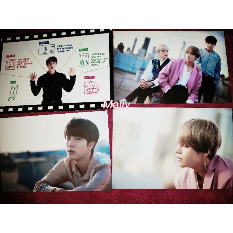 Bts postcard DICON 2018 fullset/member dan user guide seokjin army kit 5th 2019