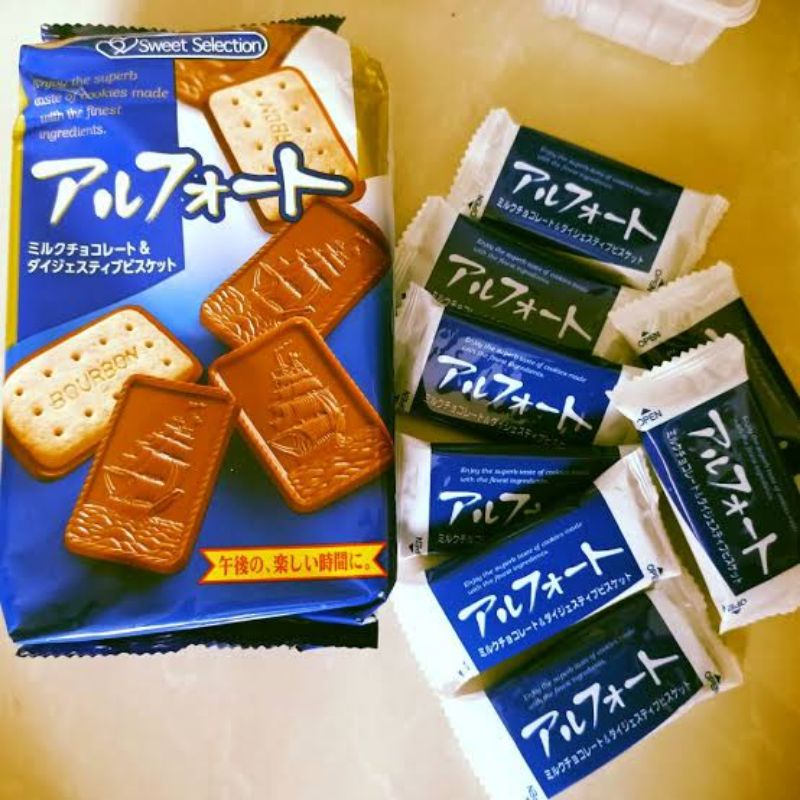 

Bourbon Alfort Coklat Japan isi 10pcs