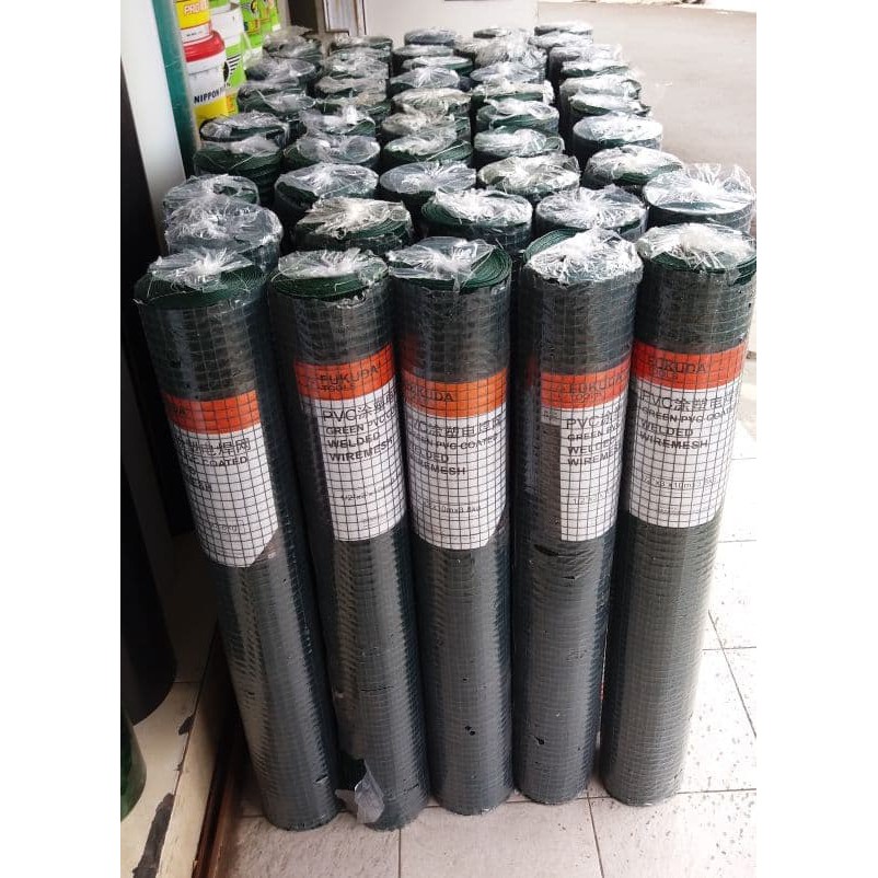 Kawat loket/ram hijau/pvc, ayakan pasir, kandang ayam 1/2&quot;