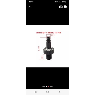 Muqzi Adaptor Pompa Rear Shock Sepeda Adapter Conversion Pump Nozzle Sokbreaker Belakang Sepeda