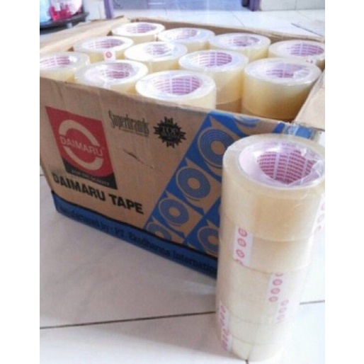 

Produk Unggulan Lakban Daimaru Bening Besar Ukuran 2 Inch 90 Yard Berkualitas