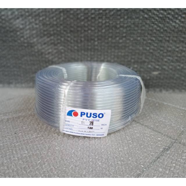 Selang gelembung Puso PVC HOSE Uk 3/16 Inch harga per 1 meter