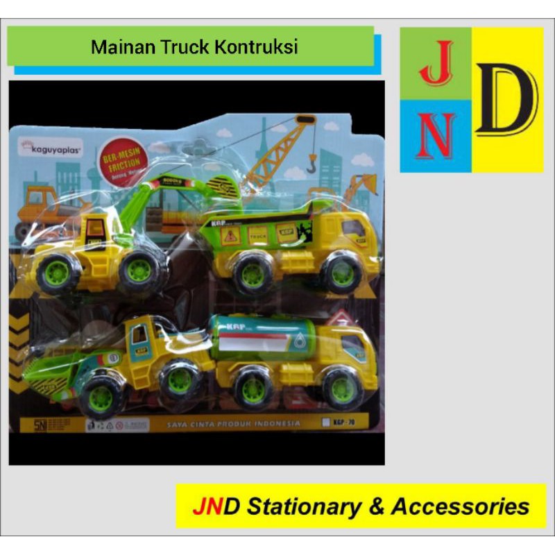 Mainan 4 set Truck Truk Konstruksi Multicolor KGP-70PW