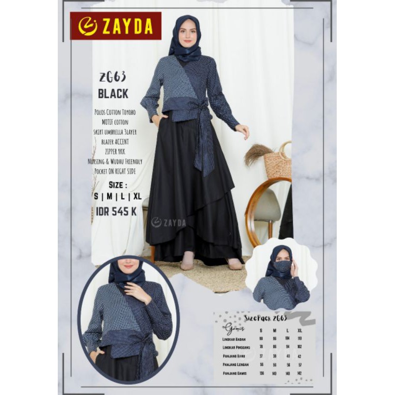 GAMIS ZAYDA ZG 63 ORI READY XL