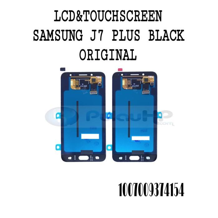 LCD & TOUCHSCREEN SAMSUNG J7 PLUS BLACK ORIGINAL
