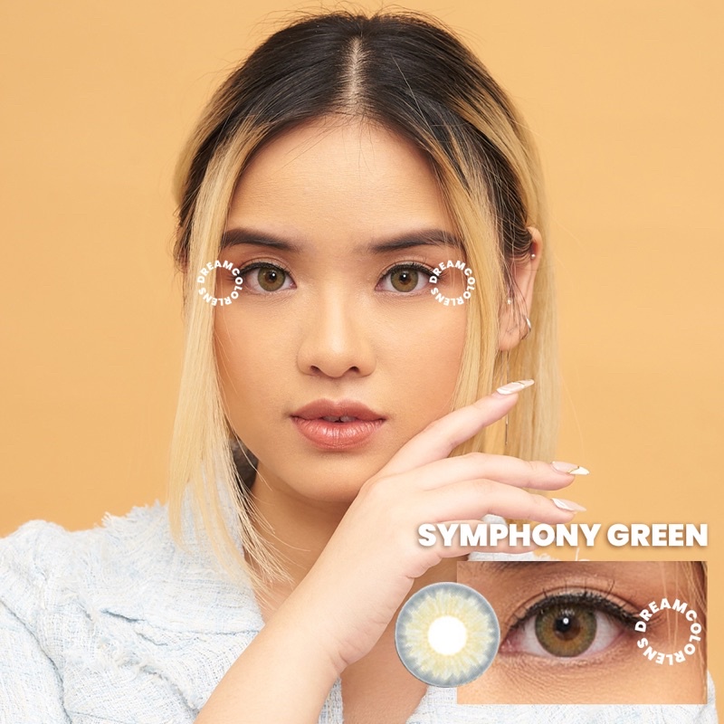 Softlens Princess Symphony 3Con Green / Hijau Normal Minus Beda Minus