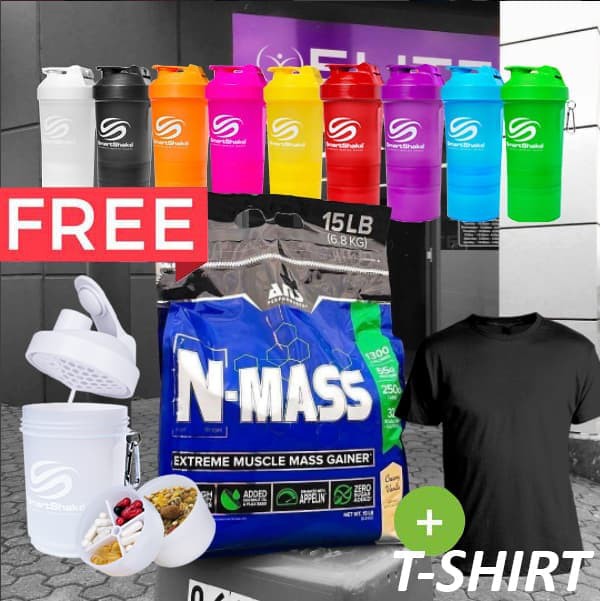 Suplemen Fitness ANS N Mass 2 lbs NMass Weight Gainer Creatine Eceran
