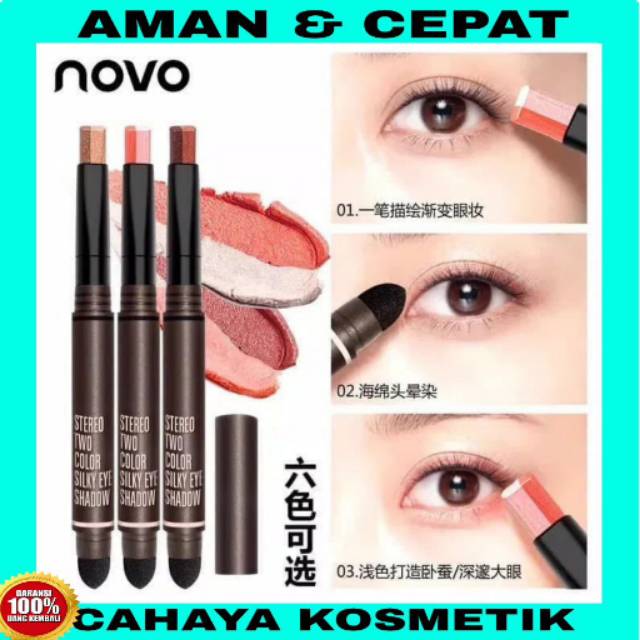 NOVO STEREO TWO COLOR EYESHADOW STICK