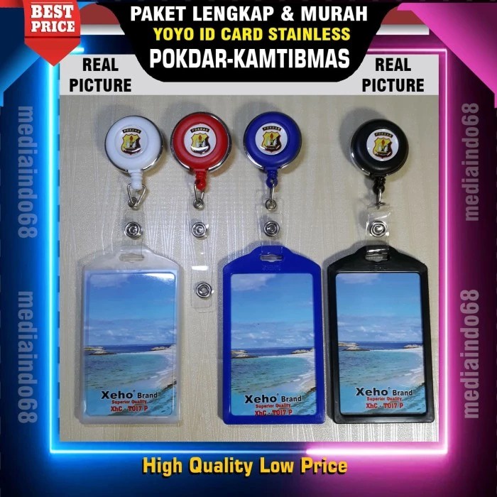 

YOYO ID CARD PUTAR+LOGO POKDAR KAMTIBMAS (PAKET MURAH)