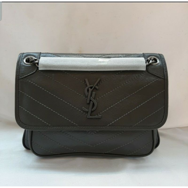 TAS YSL NIKI VINTAGE CALFSKIN ORIGINAL LEATHER 28cm