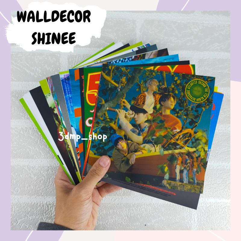 [22 Lembar] Walldecor wall decor hiasan dinding shinee album