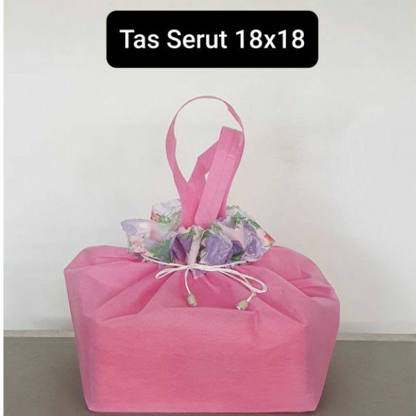 

Tas Kain Serut Spunbond untuk dos 18x18 isi 6 pcs