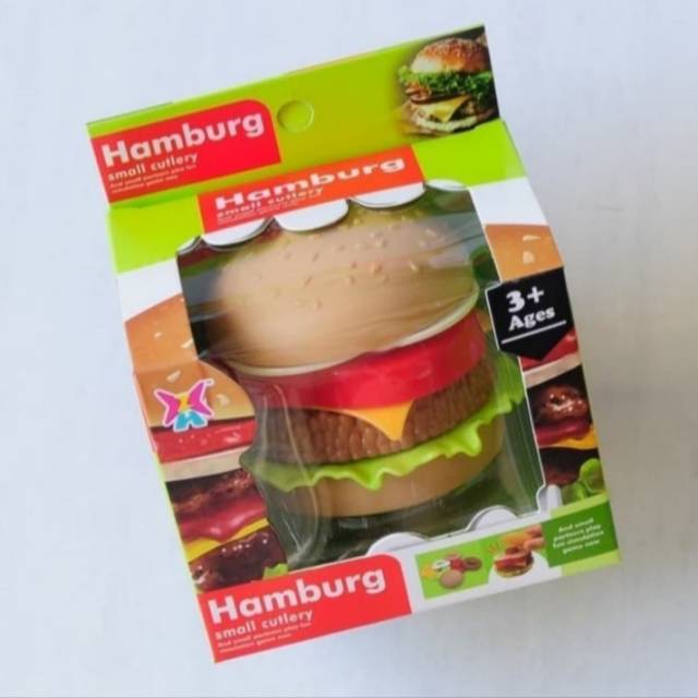 MAINAN ANAK EDUKASI SUSUN BURGER/MAINAN STACKING SUSUN BURGER