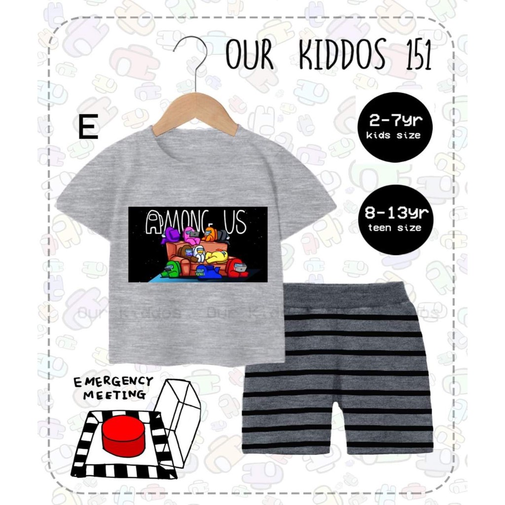 OK151 E Setelan Among Us Abu