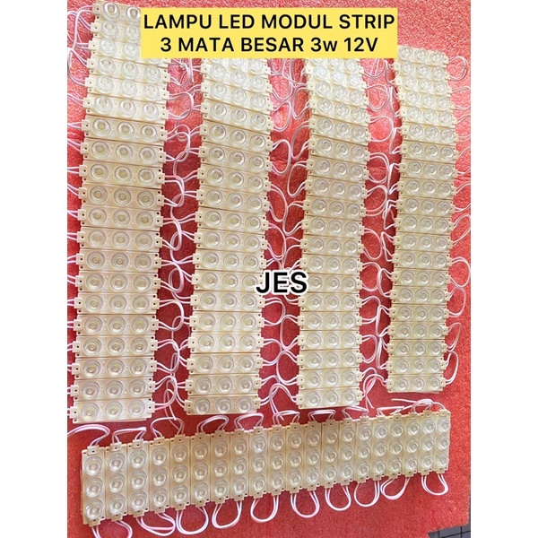 LAMPU LED MODUL STRIP 3 MATA BESAR 3W 12V