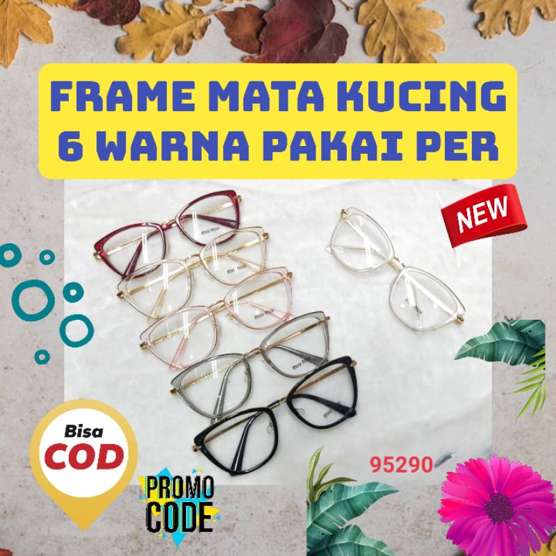 kacamata Korea model mata kucing wanita