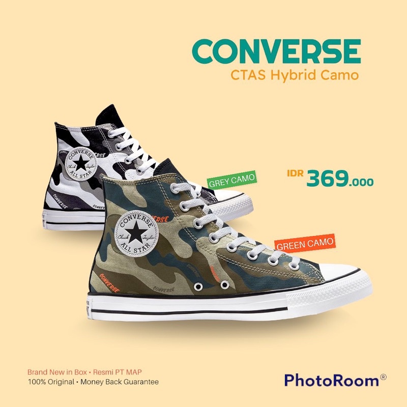 Sepatu Converse CT All Star Hi Hybrid Camo Original BNIB Resmi