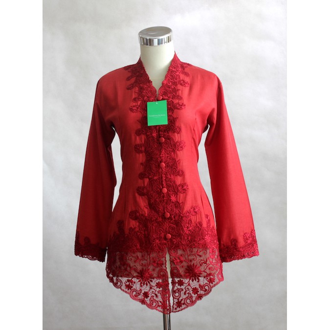 Kebaya Katun Modern Marun Thatha 721