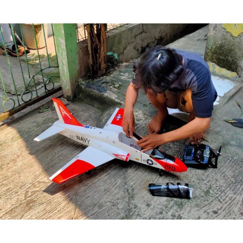 kit rc pesawat jet goshawk t45 (baca deskripsi)