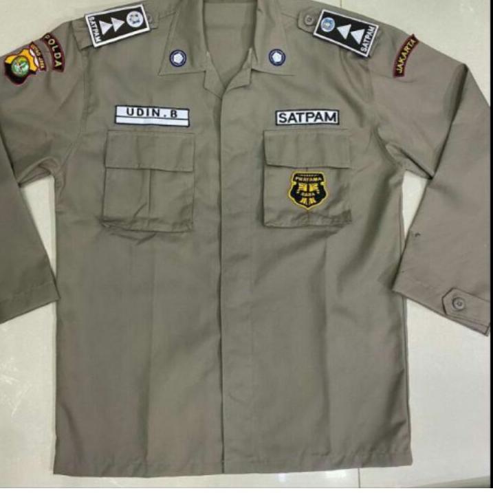Sale Terbatas seragam PDL satpam baru, baju PDH satpam coklat