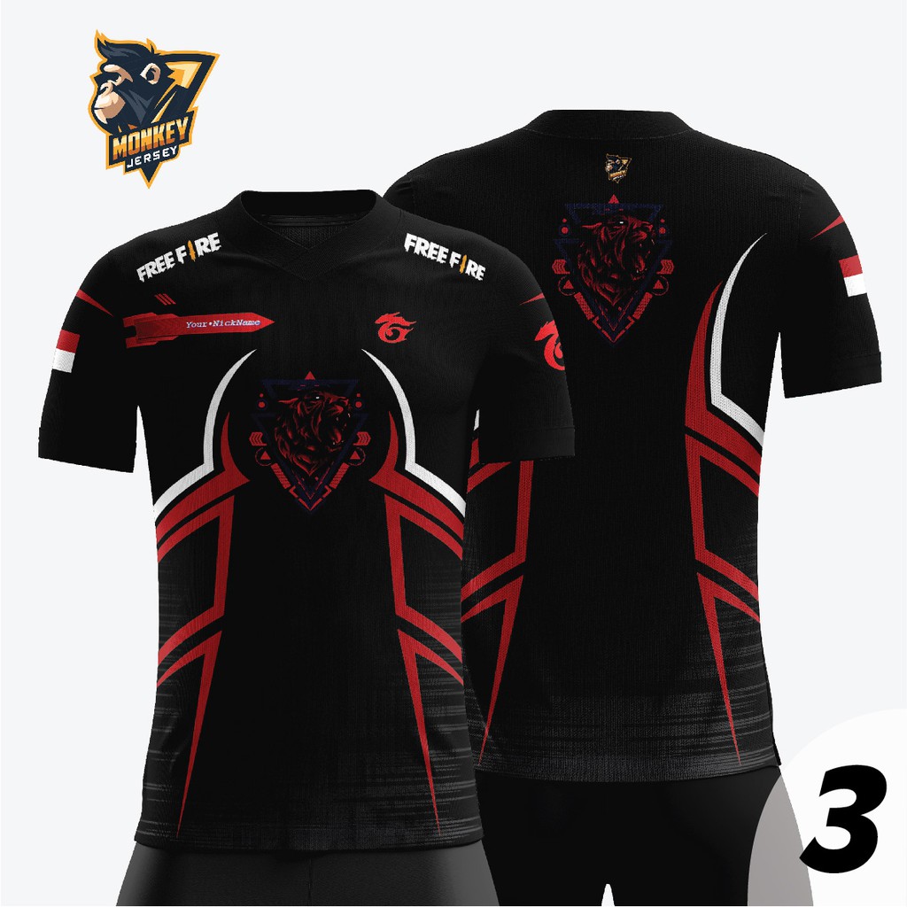 Jersey Game Esports Free Fire Full Print Shopee Indonesia