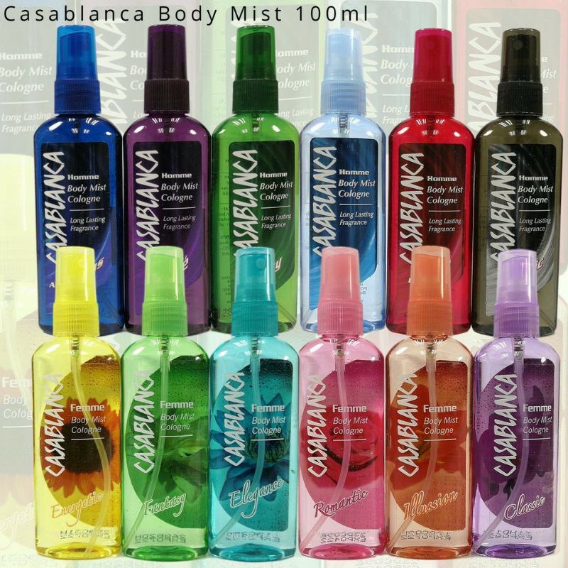 casablanca body mist cologne