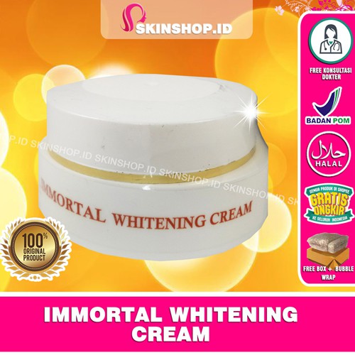 Immortal Whitening Cream 12,5gr Original / Krim Malam Pemutih Wajah BPOM Aman