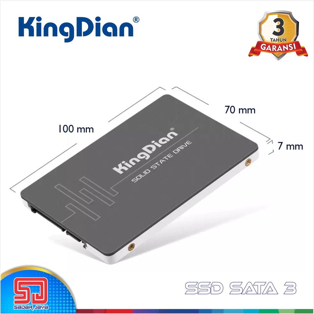 KingDian SSD SATA 3 128 / 256 GB 2.5″ Internal Solid State Drive Hard Disk Laptop