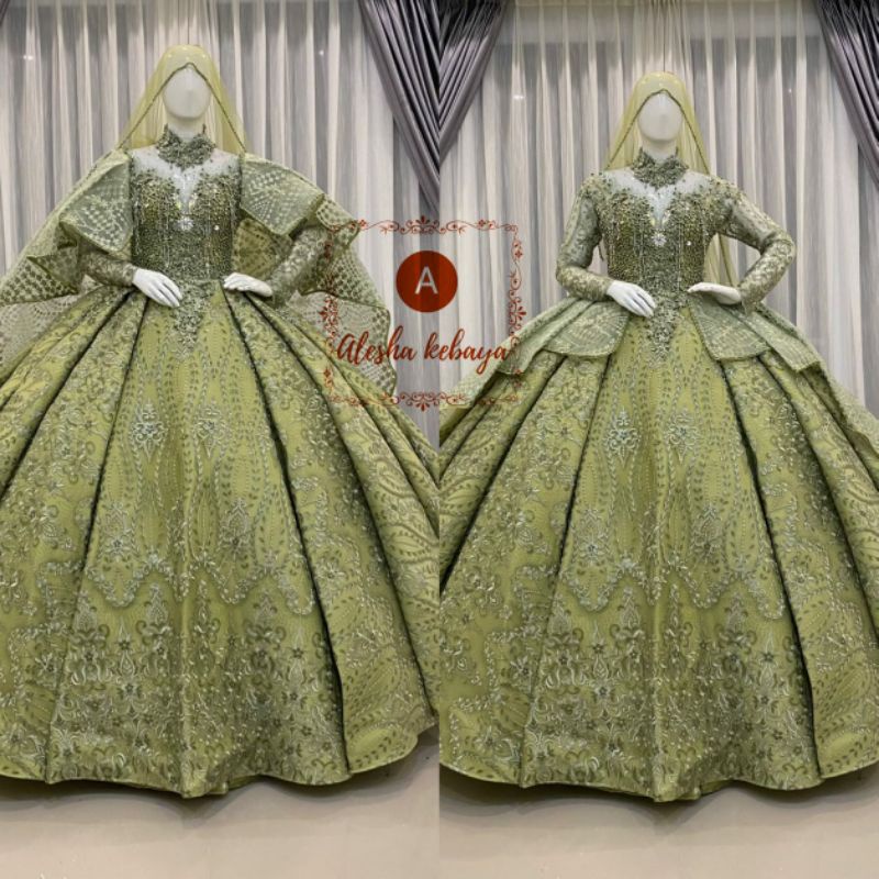 Gaun pengantin barbie premium 3 in 1/Wedding dress